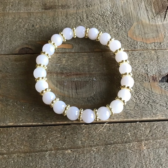 Handmade Jewelry - Handmade Natural Rose Quartz Stretch Bracelet